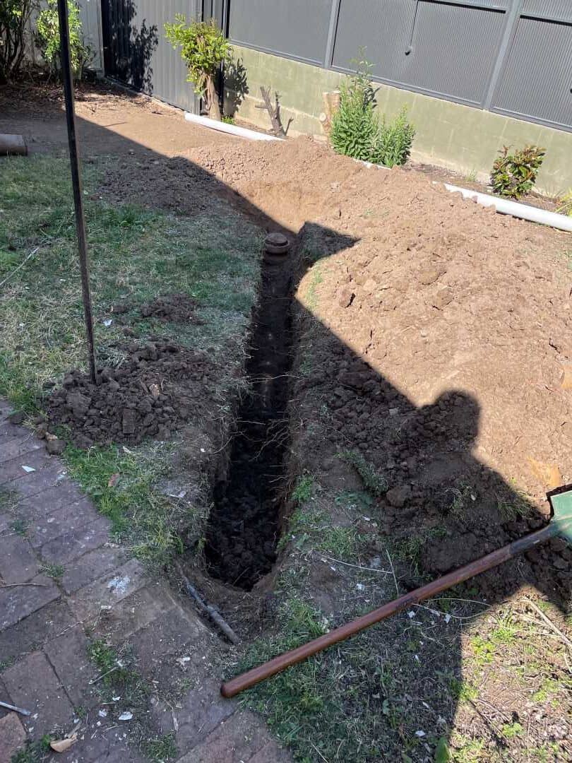 pipe hole in the ground