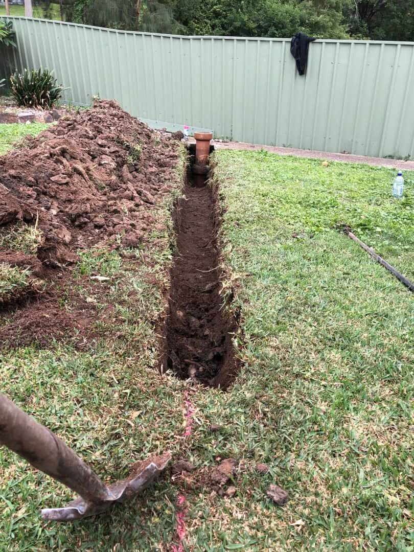 pipe hole in the ground